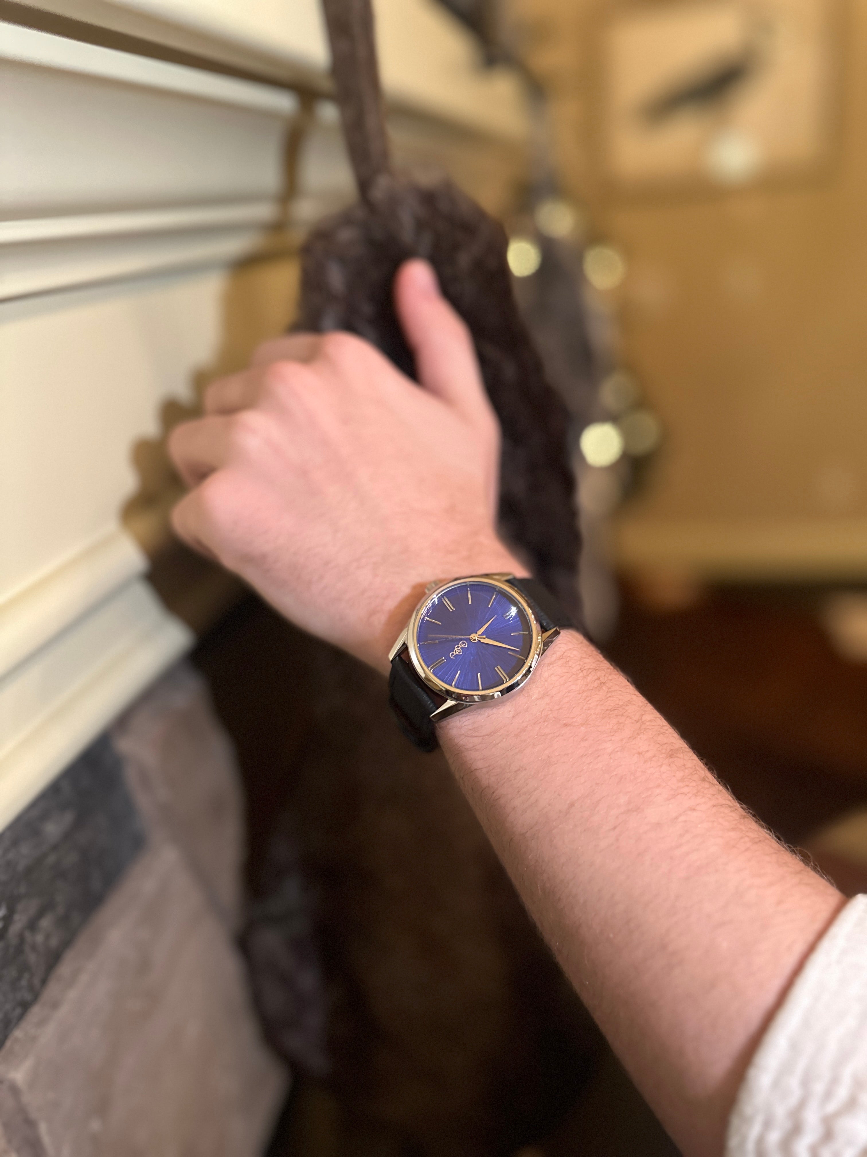 The Beyond Boring Watch Company 39mm Blue Sunburst