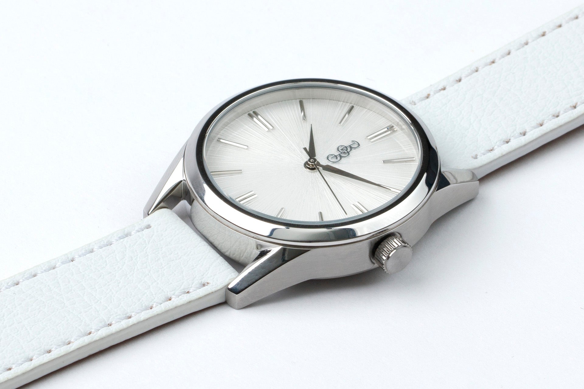 The Beyond Boring Watch Company 39mm White Sunburst