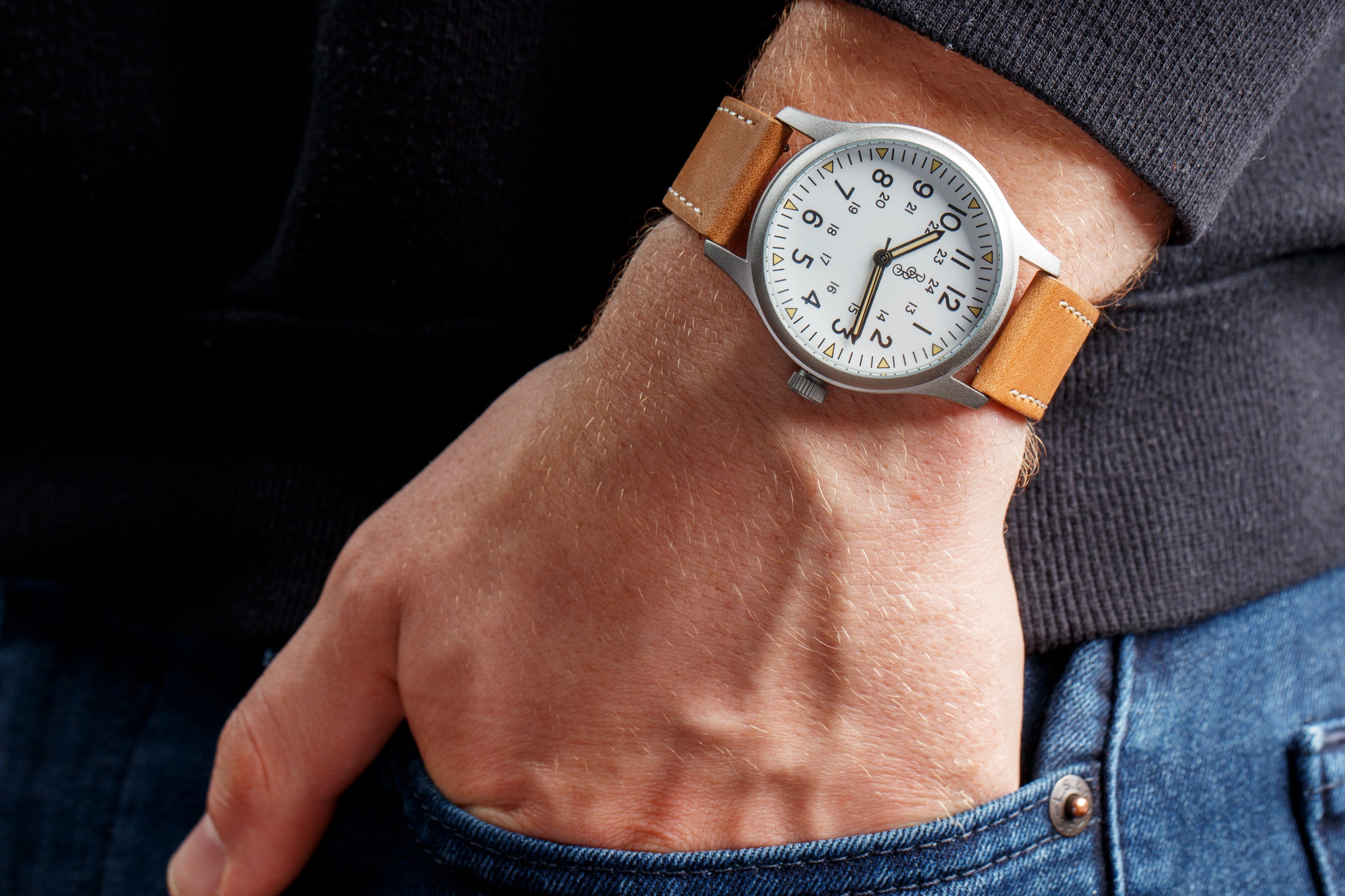 The Beyond Boring Watch Company 40mm White Field