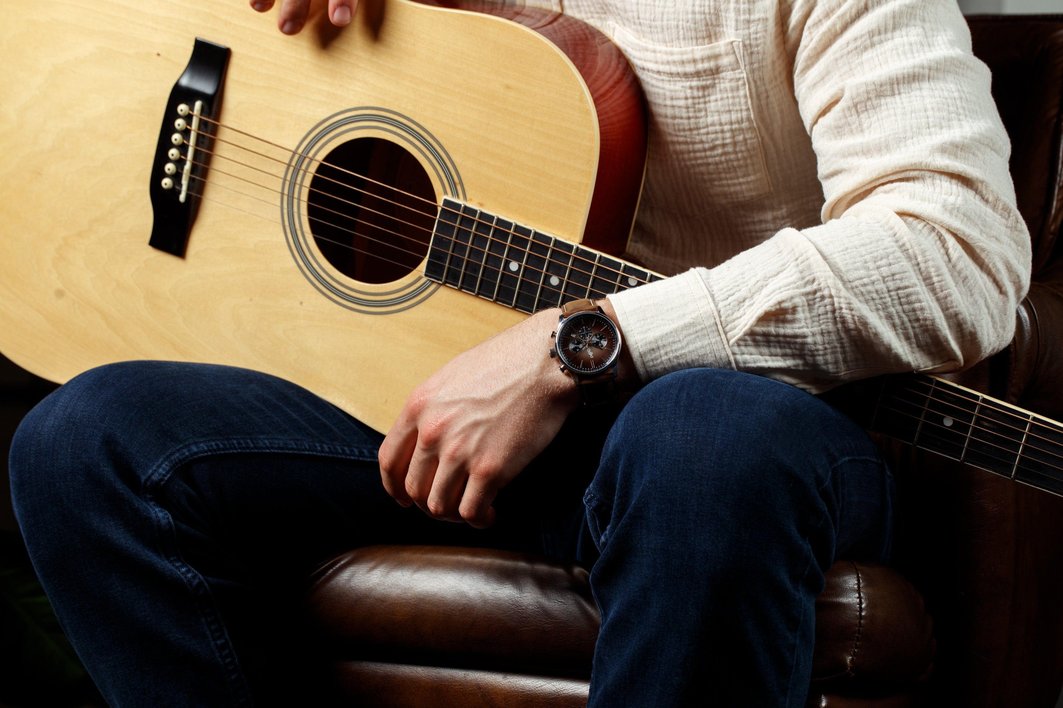 The Beyond Boring Watch Company 41mm Brown Retro Chronograph