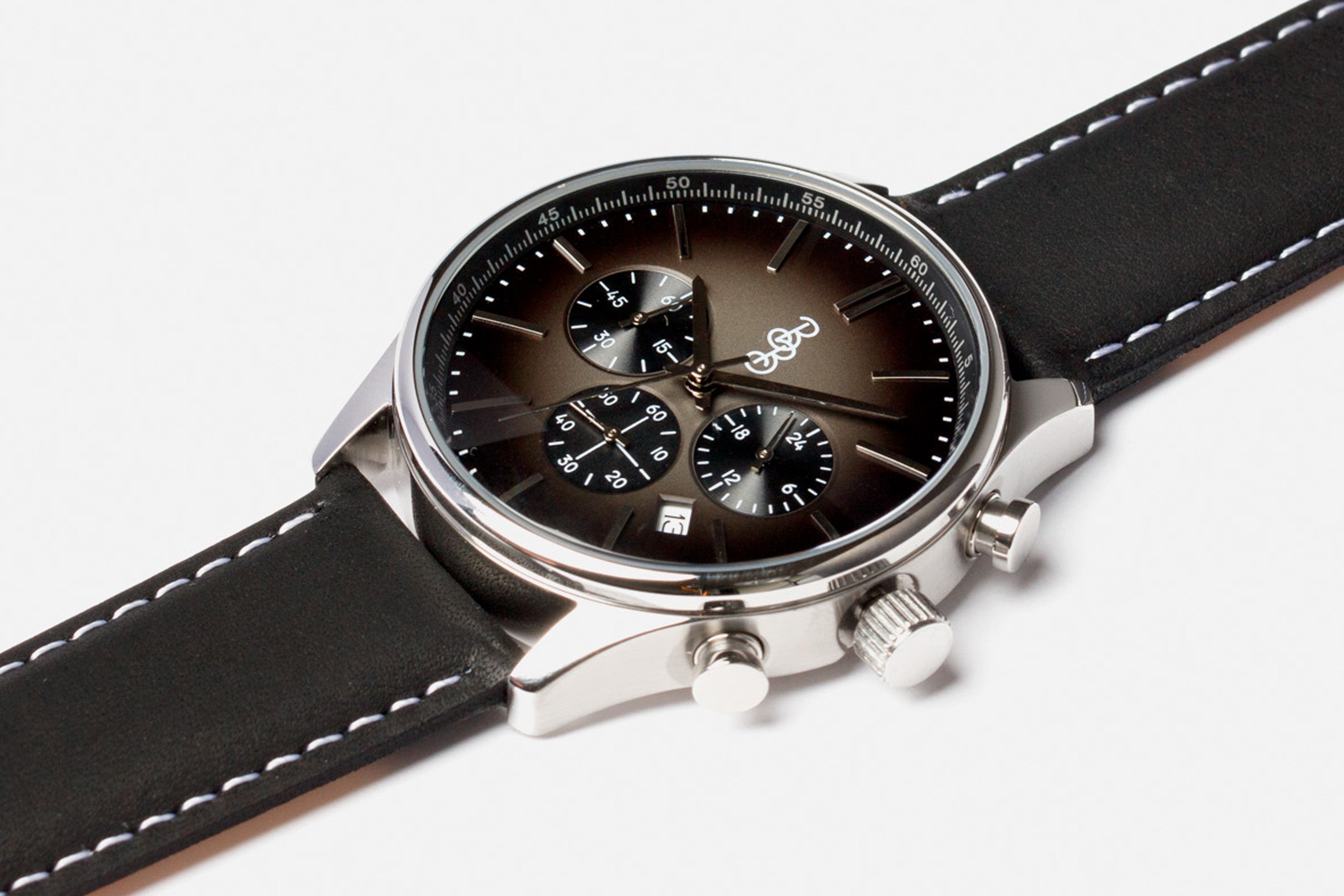The Beyond Boring Watch Company 41mm Gray Retro Chronograph