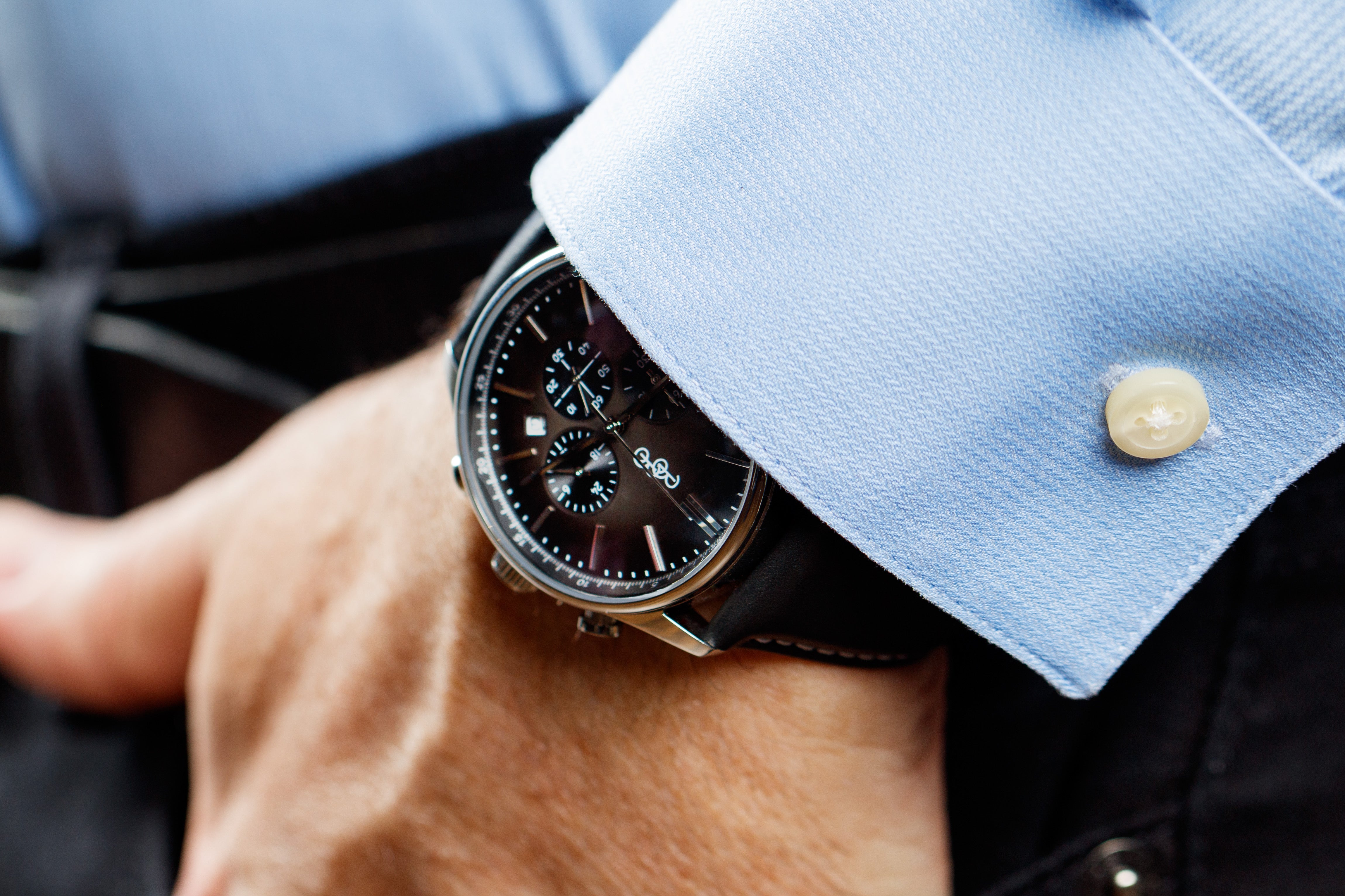 The Beyond Boring Watch Company 41mm Gray Retro Chronograph