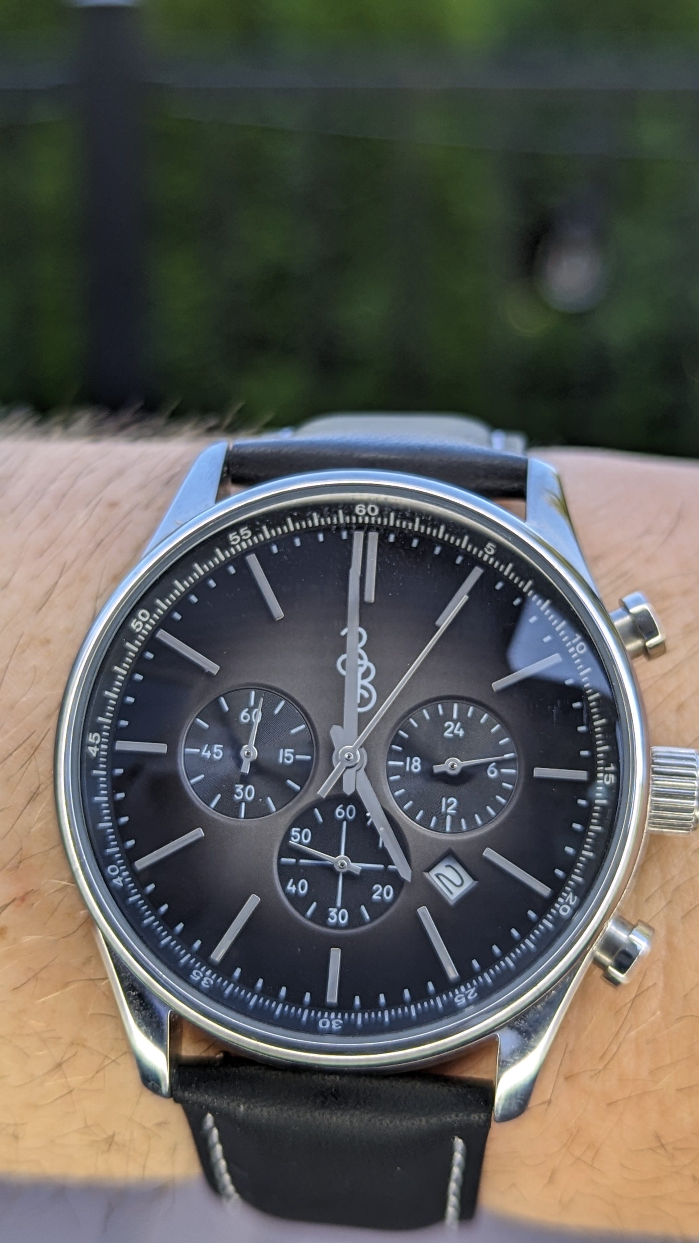 The Beyond Boring Watch Company 41mm Gray Retro Chronograph