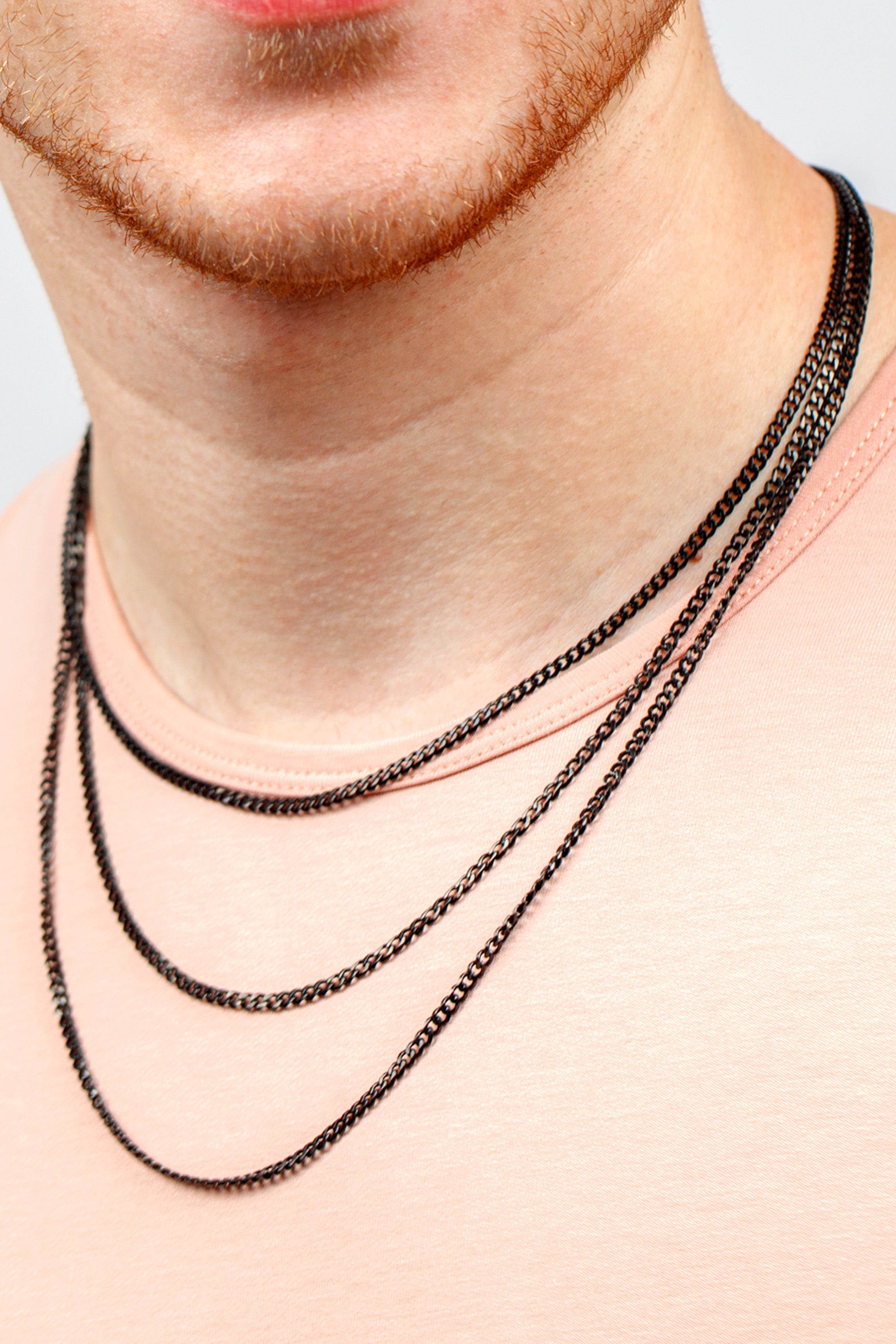 The Beyond Boring Watch Company Black Cuban Necklace