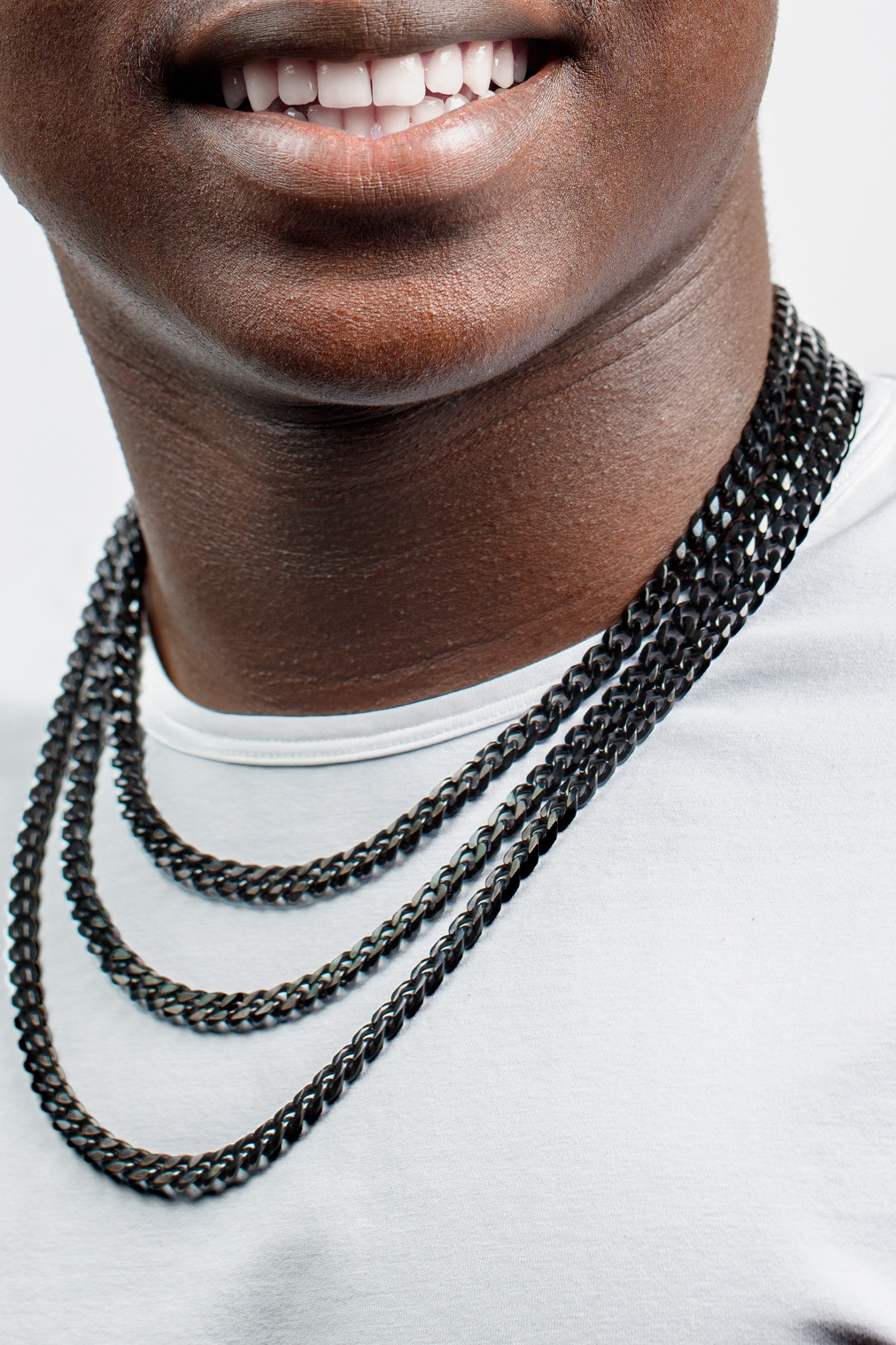 The Beyond Boring Watch Company Black Cuban Necklace