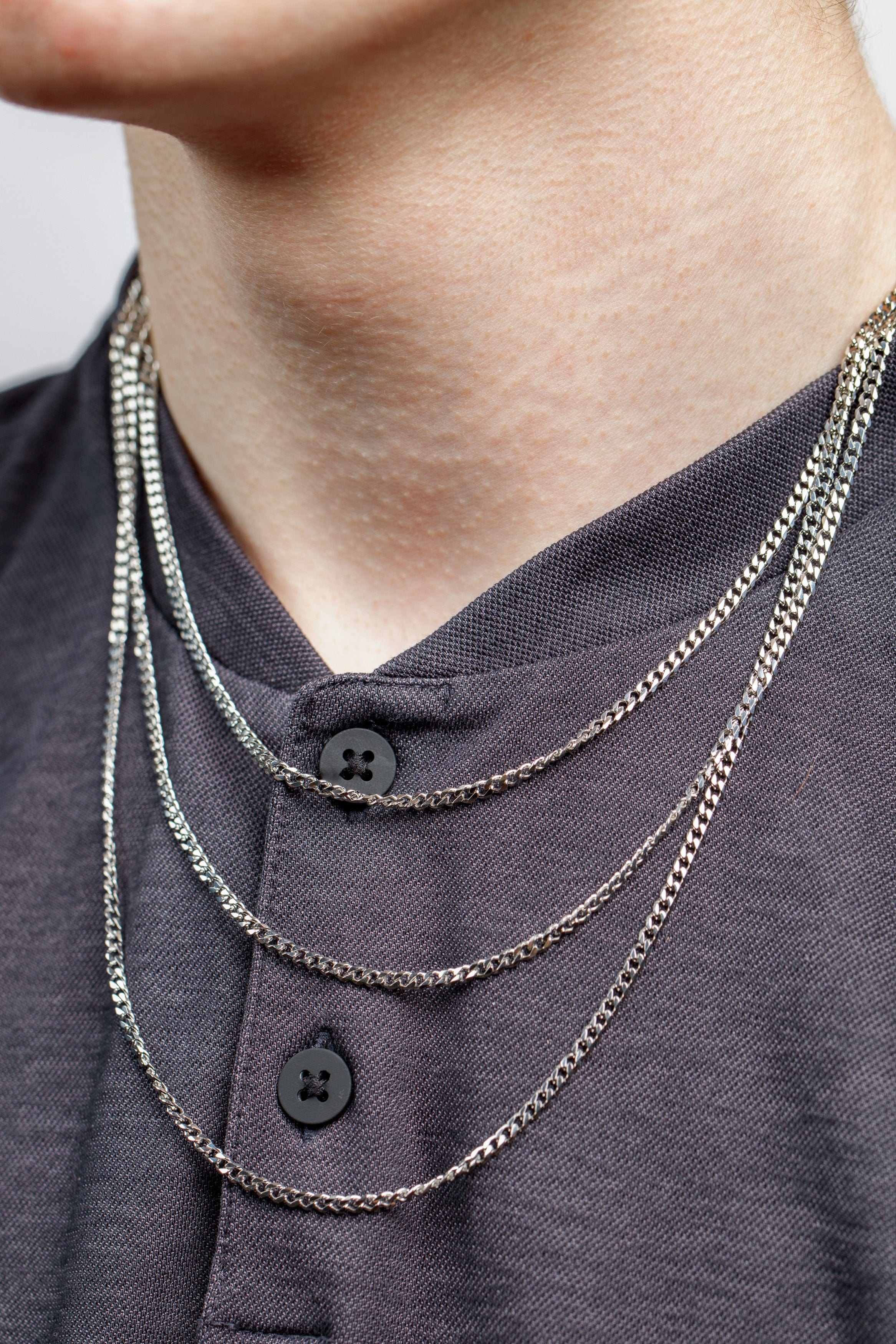 The Beyond Boring Watch Company Silver Cuban Necklace