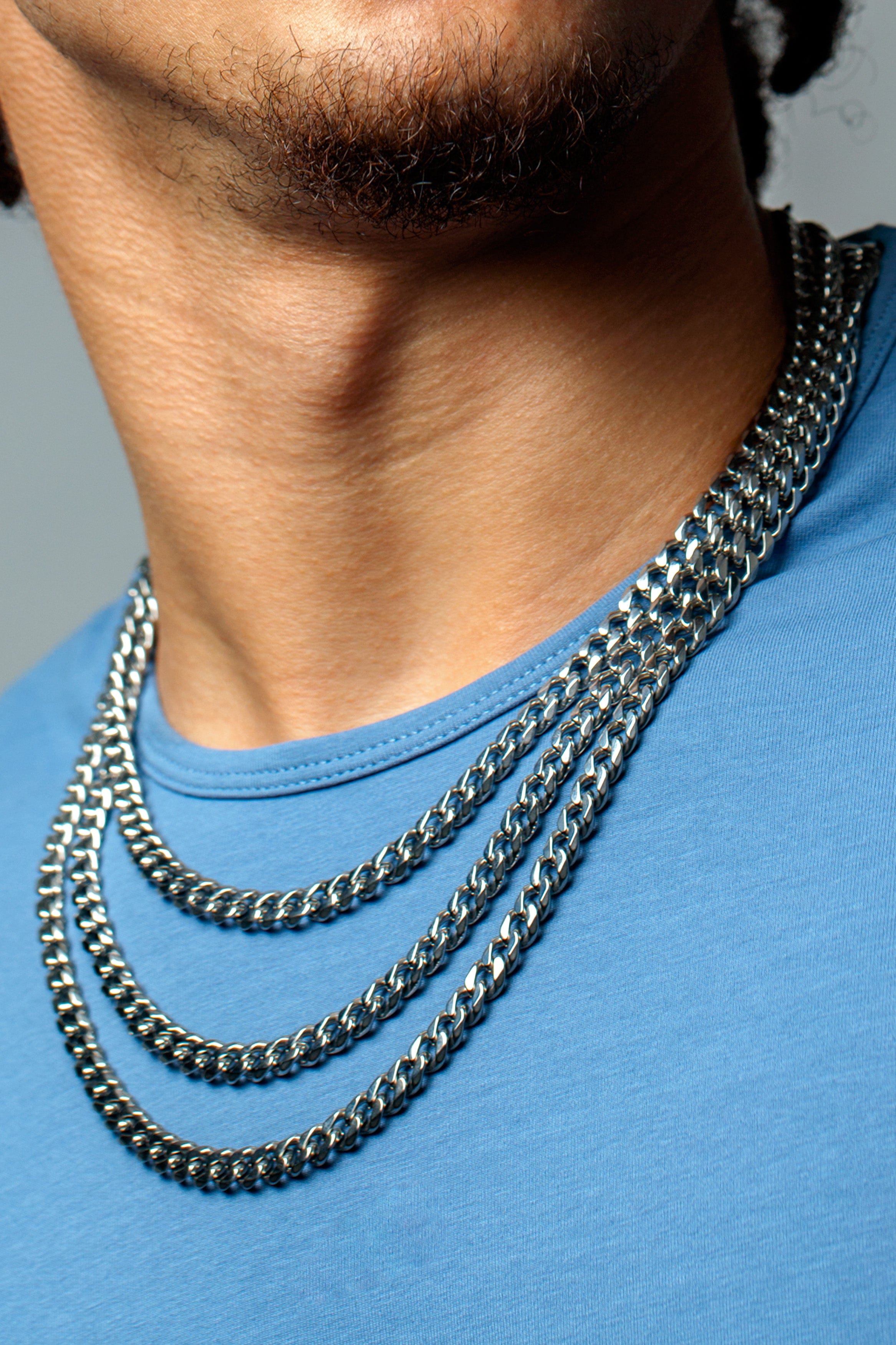 The Beyond Boring Watch Company Silver Cuban Necklace