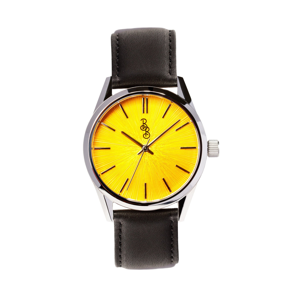 The Beyond Boring Watch Company (@beyondboringwatches  The Beyond Boring Watch Company in Burgundy Sunburst Watch Black Leather 39mm main image 1