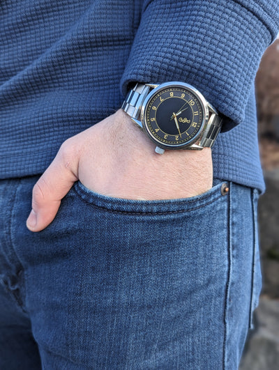 Black and Gold Classic Watch