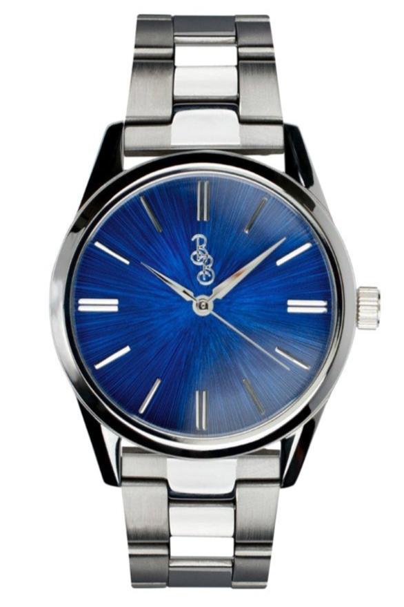 Blue Sunburst Watch