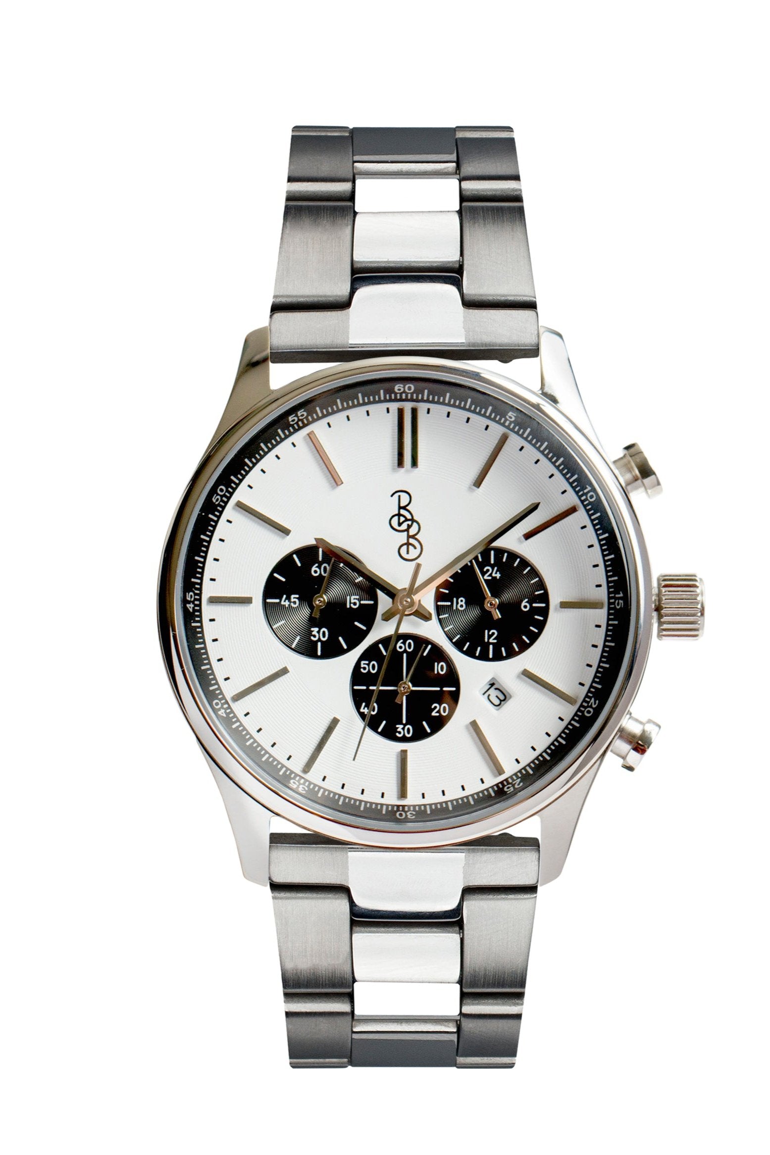 White and Black Chronograph