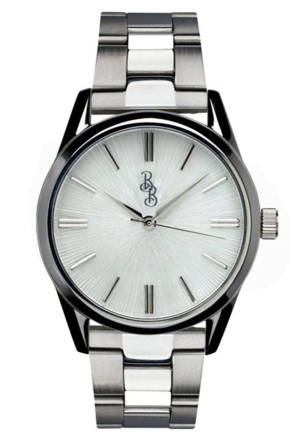 White Sunburst Watch