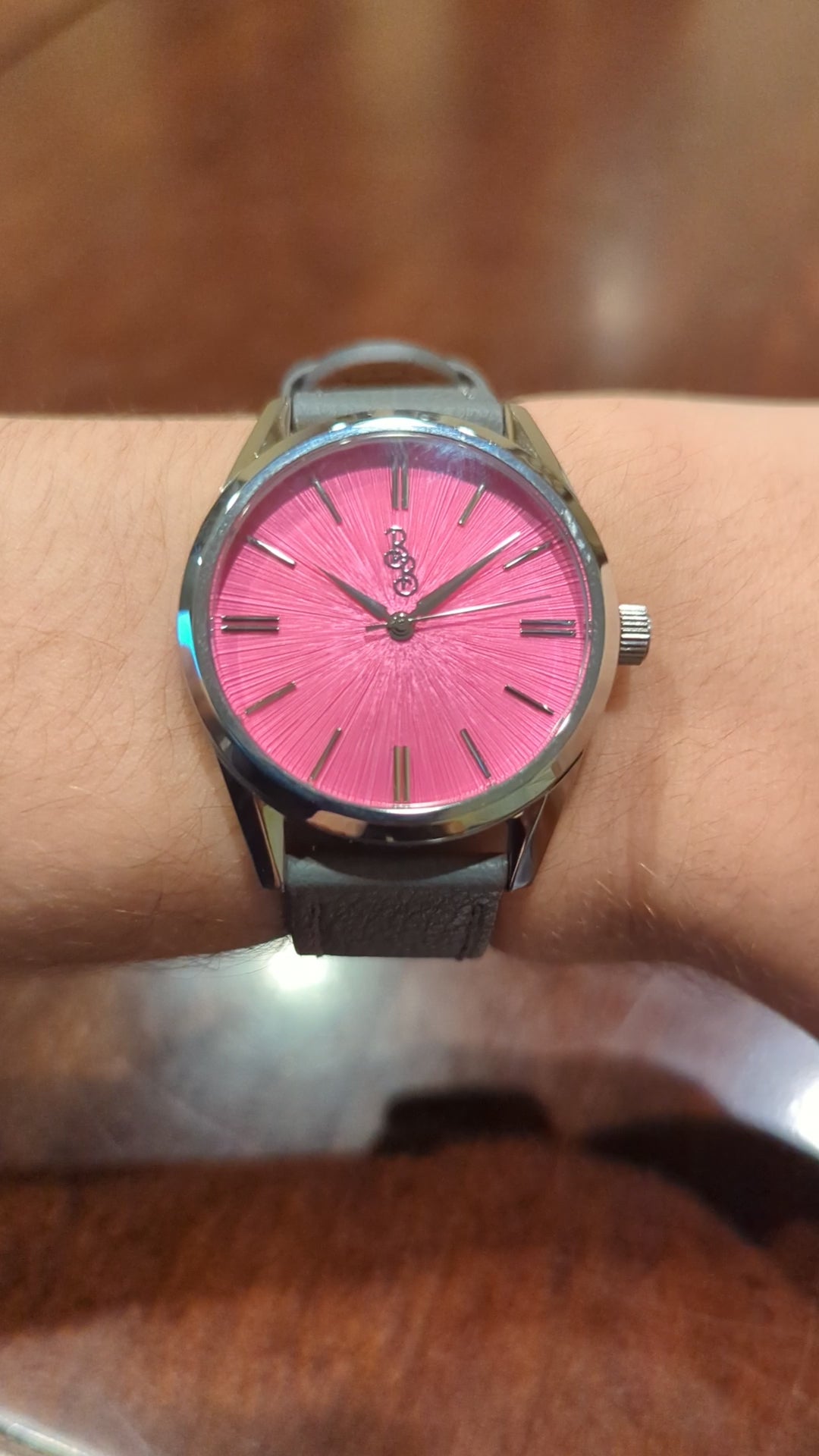 Pink Sunburst Watch