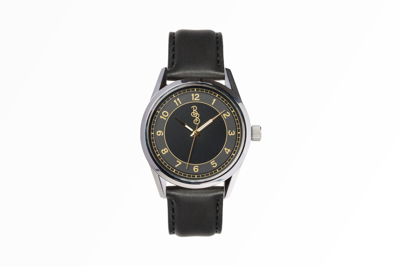 The Beyond Boring Watch Company 39mm Black and Gold Classic