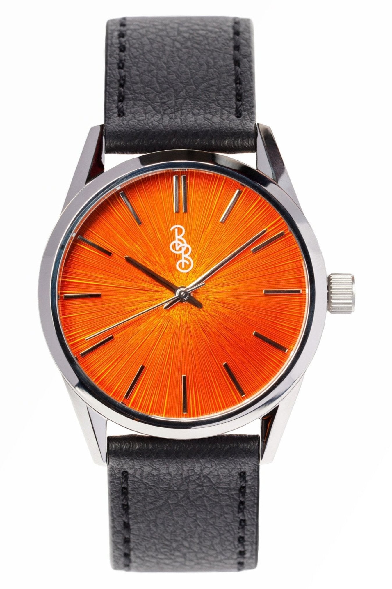 The Beyond Boring Watch Company 39mm Orange Sunburst