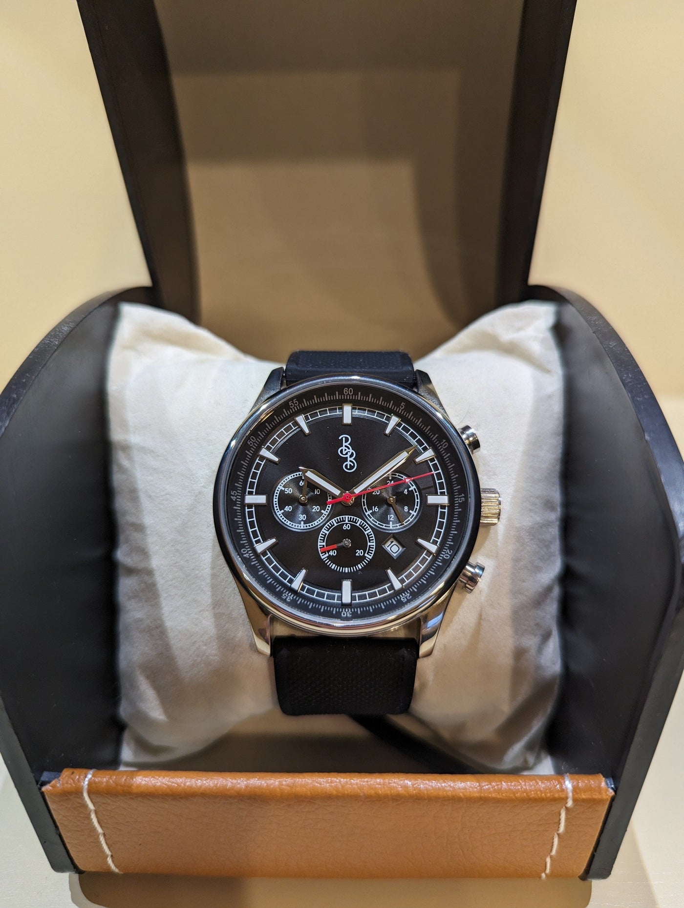 The Beyond Boring Watch Company 41mm Black Sport Chronograph