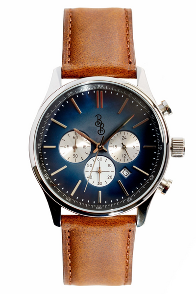 Blue Retro Chronograph