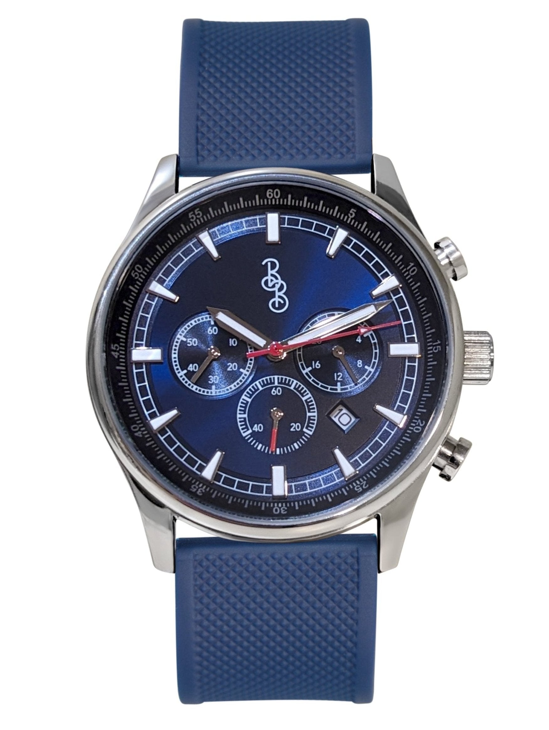 The Beyond Boring Watch Company 41mm Blue Sport Chronograph