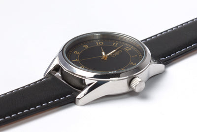 The Beyond Boring Watch Company Black and Gold Classic