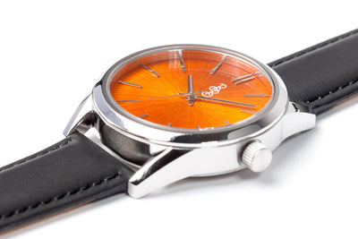 The Beyond Boring Watch Company Orange Sunburst