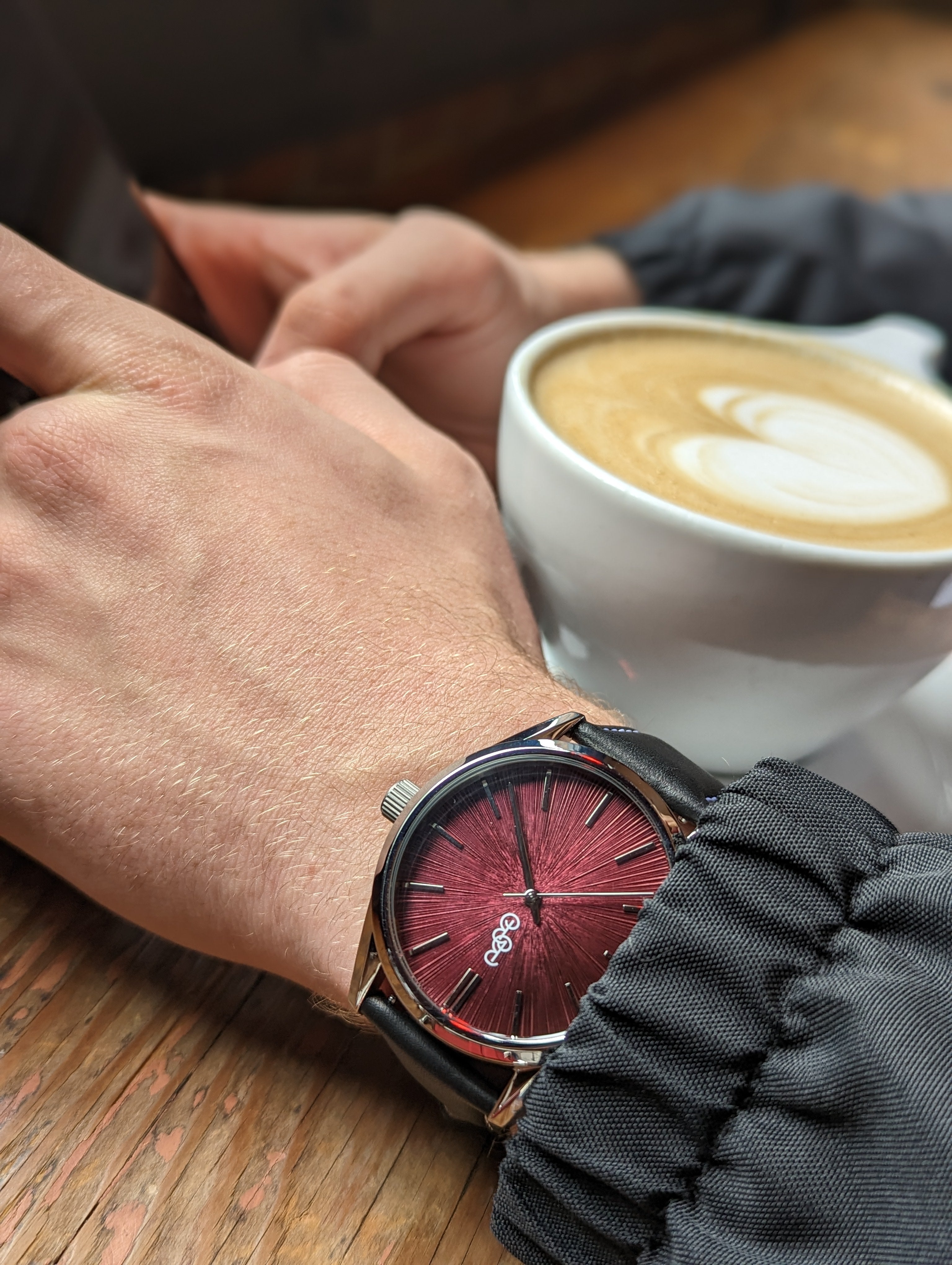 The Beyond Boring Watch Company Watches Burgundy Sunburst